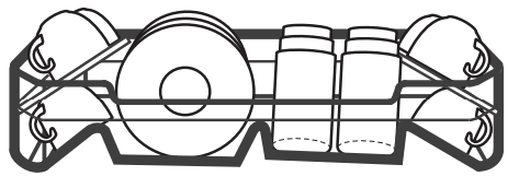 kleenmaid DW6020X Freestanding Dishwasher - upper basket