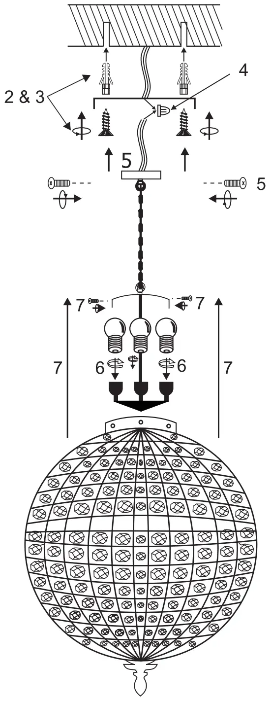 QAZQA 97803 Deco Hanging Lamp Crystal 65cm Gold - fig