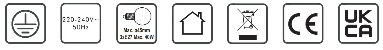 QAZQA 97803 Deco Hanging Lamp Crystal 65cm Gold - icon