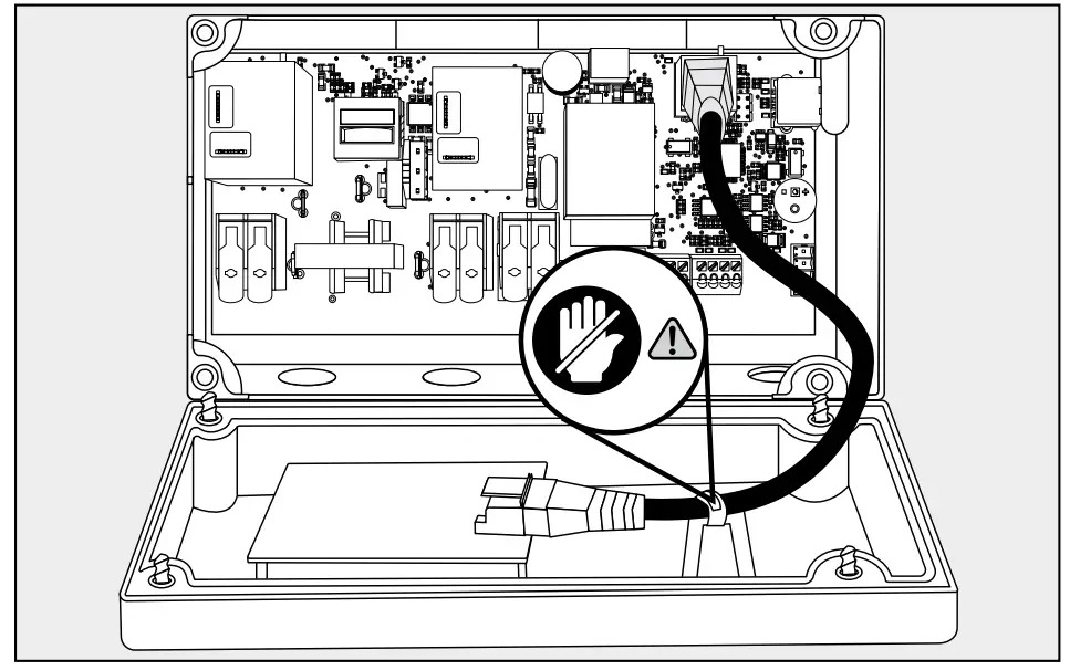 Connect the touchscreen cable to the controller