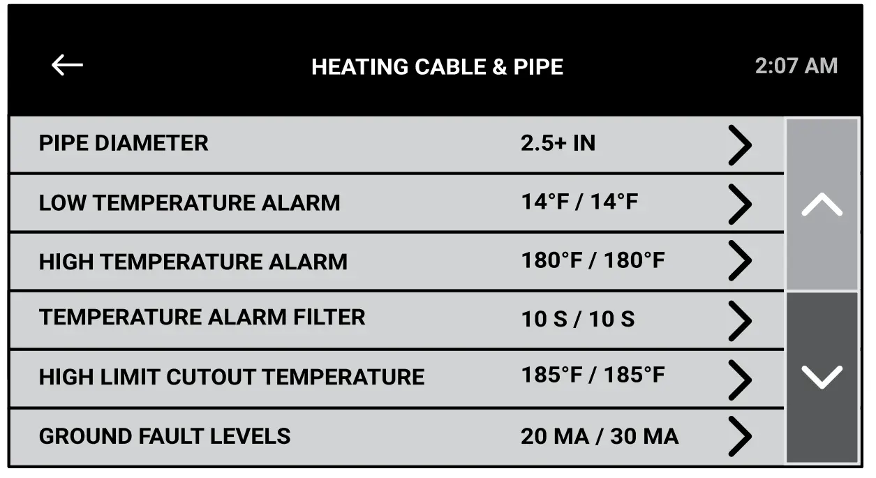 Sensor setup