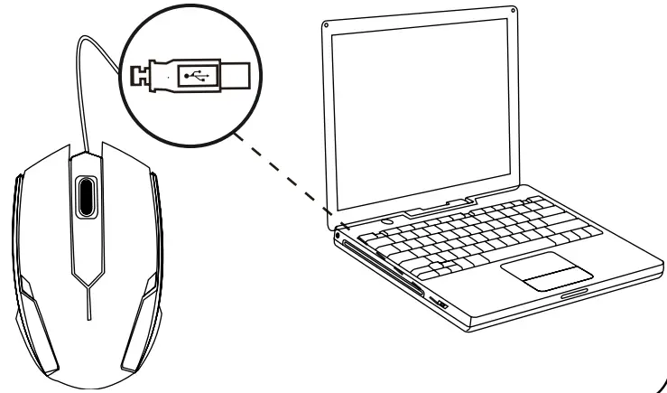 CANYON Wired Optical Mouse CM-02- Connection