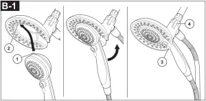DELTA 13 14 Series - Shower Head and Tub Spout Installation - B-1
