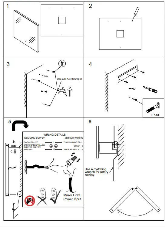ANZZI BA-LMDFX006AL 48 inch LED Frameless Bathroom Mirror- DIAGRAM