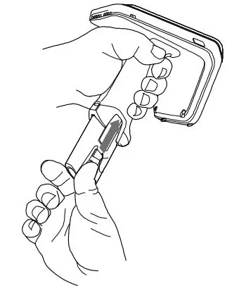 ZEBRA RFD40 RFID Standard Sled User Guide - Battery Installation