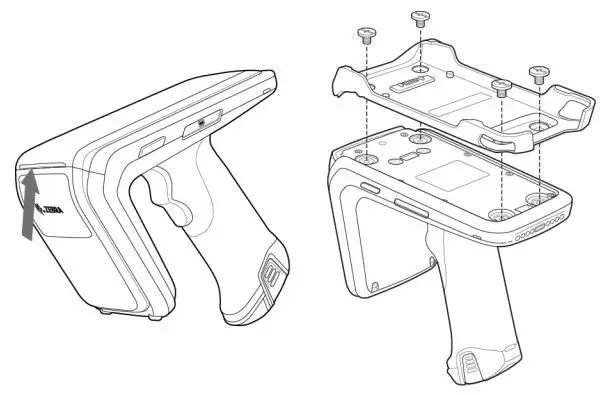 ZEBRA RFD40 RFID Standard Sled User Guide - Figure 1