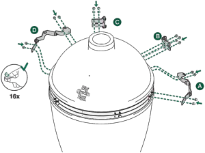 BGE Big Green Egg - Step 4