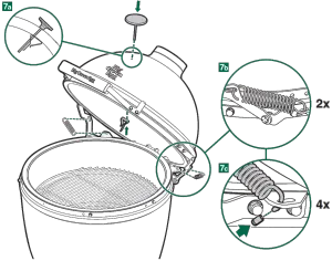 BGE Big Green Egg - Step 7