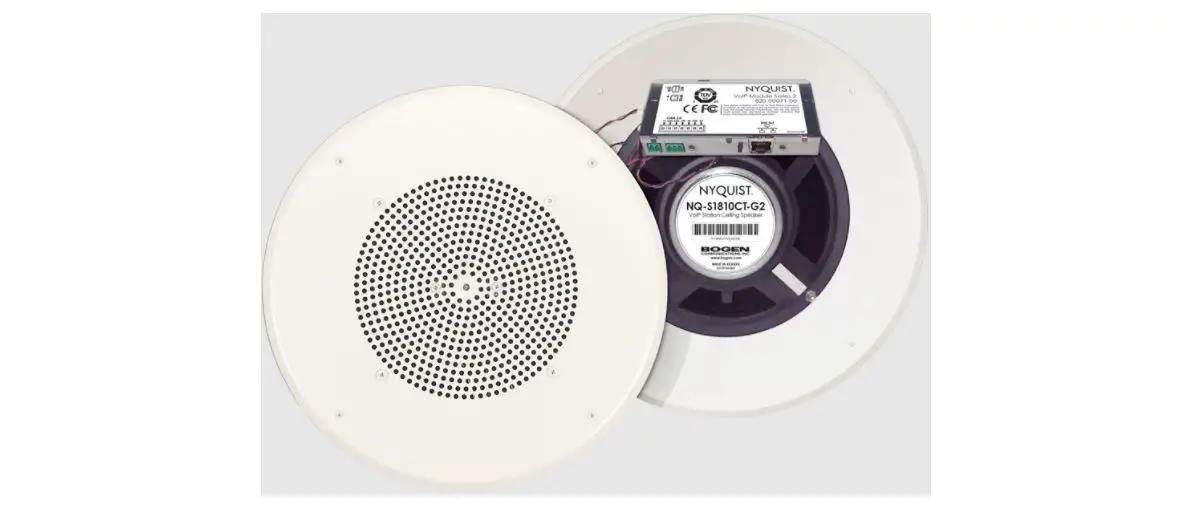 Bogen Voip Ceiling Speaker S810qippg8u Installation Guide