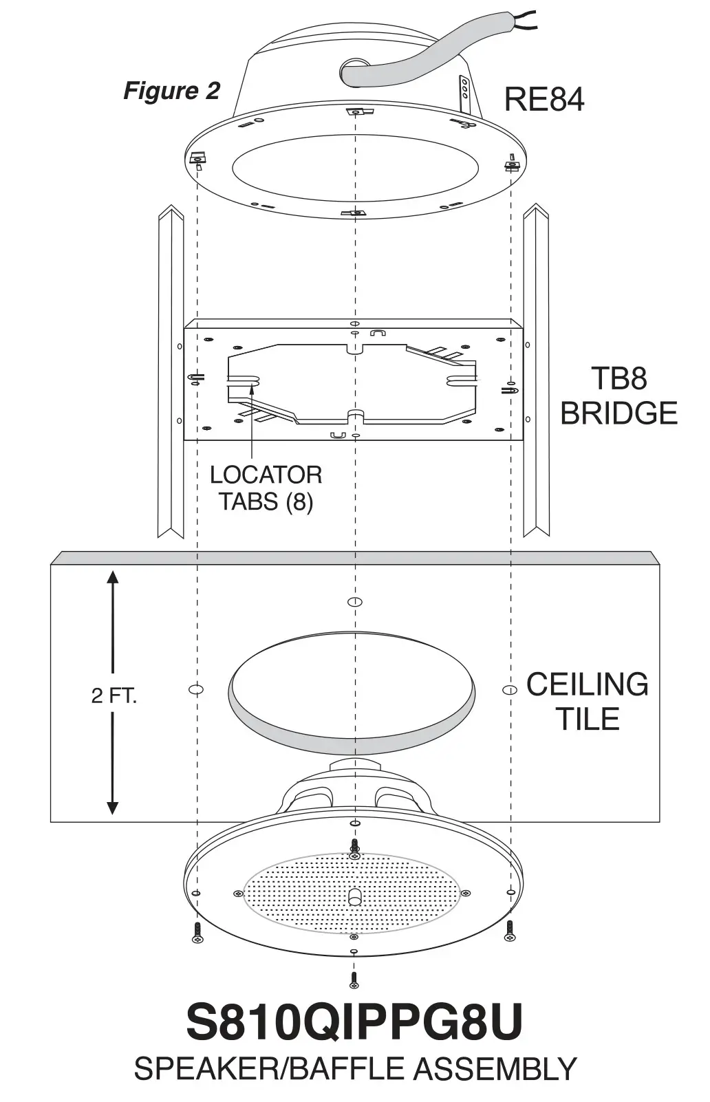 BOGEN VoIP Ceiling Speaker S810QIPPG8U - figure 2