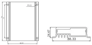 FIG 4 INSTALLATION DIMENSIONS
