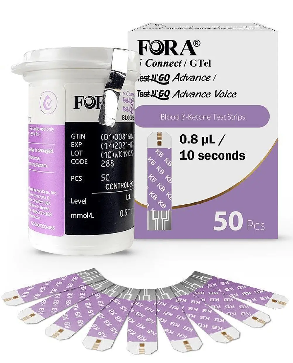 FORA B-Ketone Test Strip image