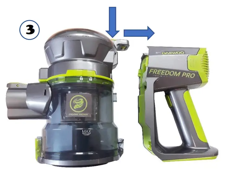 DAEWOO FLR00040GE Cyclone Freedom Pro 22.2- Motor Housing