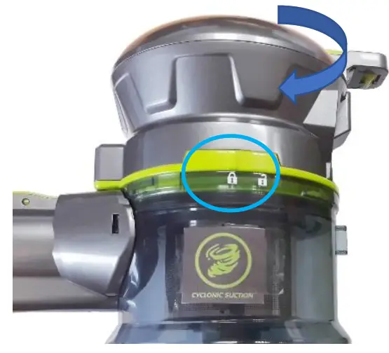 DAEWOO FLR00040GE Cyclone Freedom Pro 22.2- clockwise