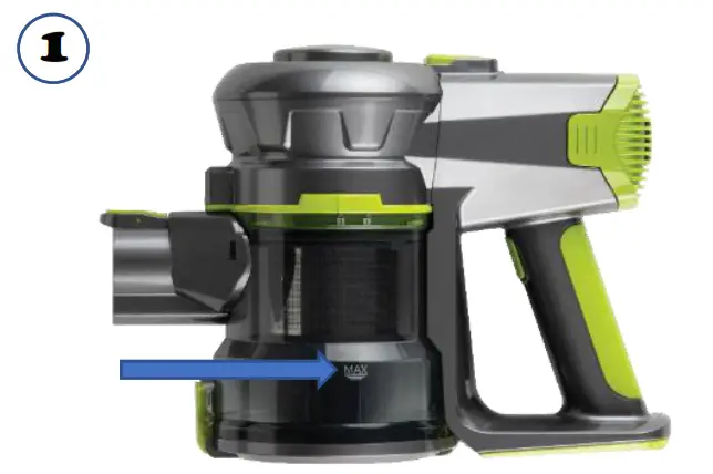 DAEWOO FLR00040GE Cyclone Freedom Pro 22.2-compartment