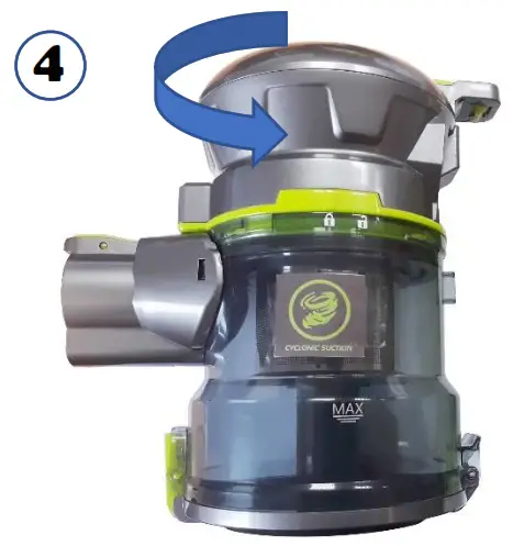 DAEWOO FLR00040GE Cyclone Freedom Pro 22.2- shown right