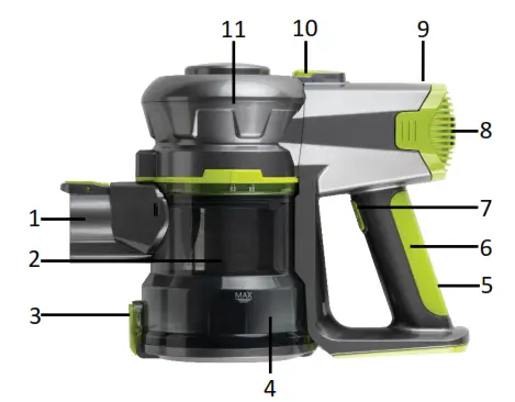 DAEWOO FLR00040GE Cyclone Freedom Pro 22.2
