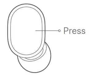 Mi True Wireless Earbuds Basic 2 - Answer - End calls