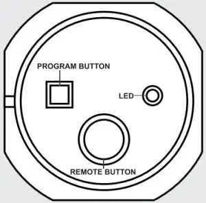 12 SPEED PRODUCTS DOORMATE Bicycle Garage Door Remote Control - progaram button