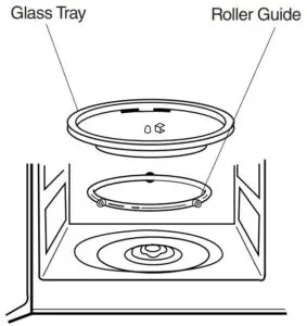 ROLLER GUIDE & GLASS TRAY