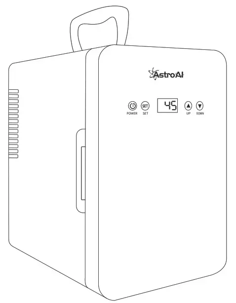 AstroAI ASIM060W 1 6L Temperature Control Fridge