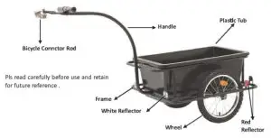 Oypla 3867 Bike Trailer - Parts List