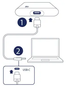 Connect the USB cable