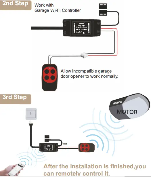 LEDLUX MS-102 WiFi Smart Garage Door Controller fig 15