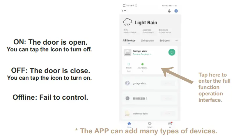 LEDLUX MS-102 WiFi Smart Garage Door Controller fig 5