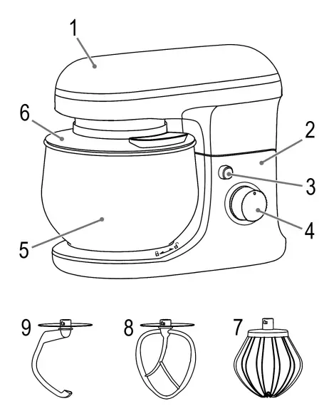 PROFICOOK 90846571 PC-KM 1222 W Kneading Machine 1