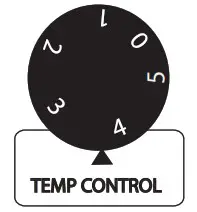 AVANTCO 360SC40 Countertop Refrigerator Displays Refrigerator - Adjusting the Temperature for Dial Controls