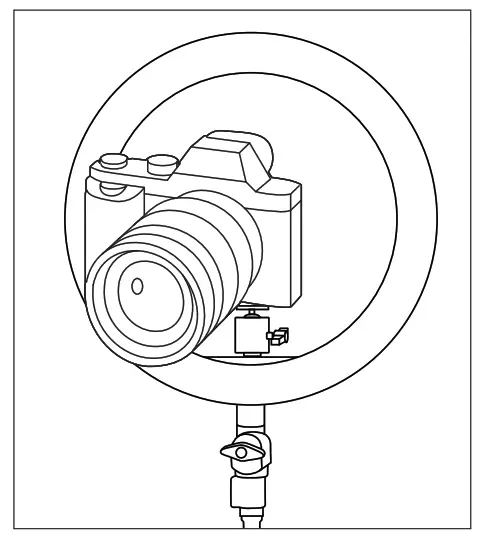 crest CVL10TK 10 Inch Ring Light Kit - CAMERA MOUNT