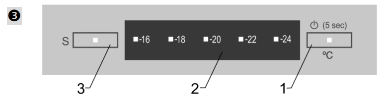 SNAIGE F 27FG Upright Freezer - TEMPERATURE