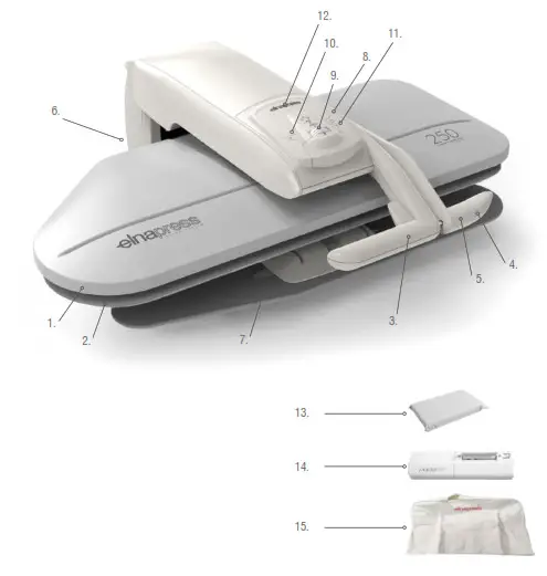 elnapress 250S Ironing Press - MAIN PARTS 2