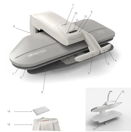 elnapress 250S Ironing Press - MAIN PARTS 3