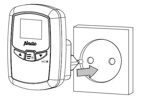 Alecto DBX-80 Baby Monitor with Range up to 3000 Meter - UNIT 3