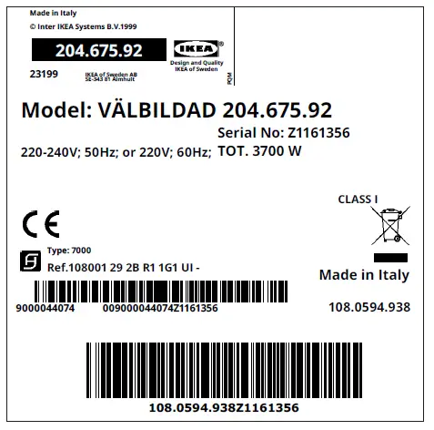 IKEA 804.678.10 VÄLBILDAD Induction Hob FIG 7