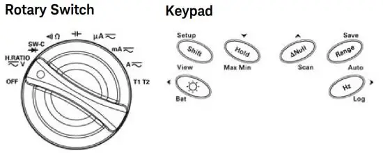 KEYSIGHT U1241B Handheld Digital Multimeter - Functions