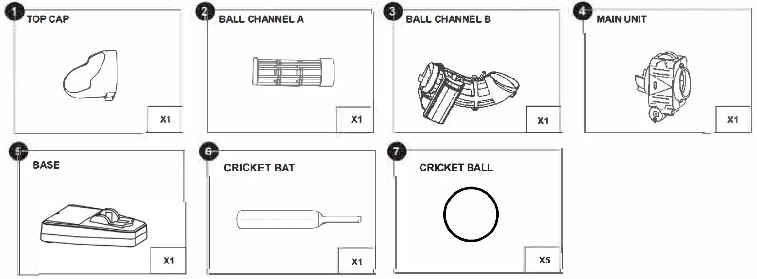 LENOXX Vertical Ball Feeder Pitching Machine FIG2