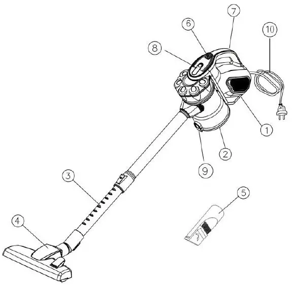 SAUBER-UVE-126968-Hand-Vacuum-Cleaner-fig-1