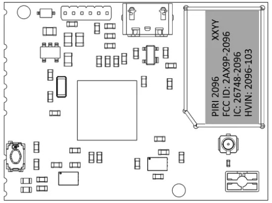 nordic light Piri 2096 Radio Module - Label