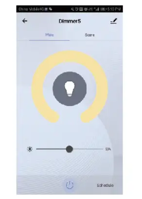 Control dimmer with APP