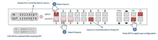 HALL TECHNOLOGIES HSM-88-4K 4K 8X8 HDMI Matrix Switcher-7