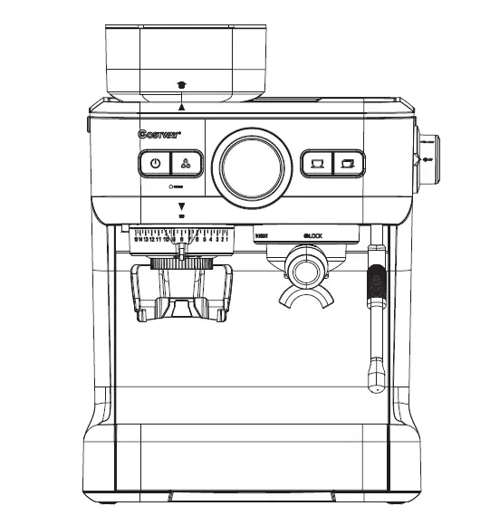 EP24558US Coffee Maker with Grinder