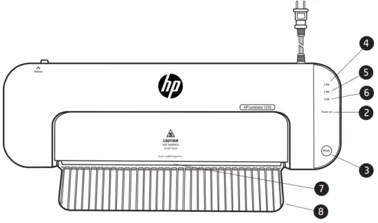 hp Laminator 1220 12 Inch Hot and Cold Laminator - Cold lamination