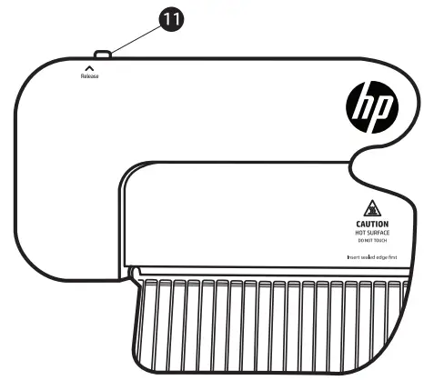 hp Laminator 1220 12 Inch Hot and Cold Laminator - Jam release