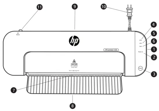 hp Laminator 1220 12 Inch Hot and Cold Laminator - Overview