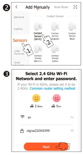 Cigna AW201 WiFi Door and Window Smart Intelligent Alarm - fig 2.3