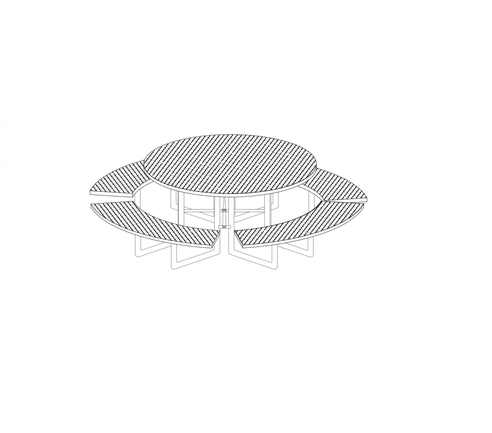 Uline Round Picnic Table User Guide