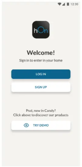 Login page